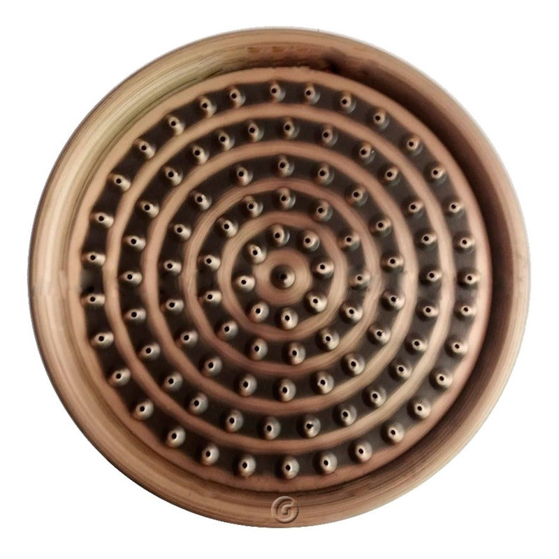 Ducha Circular Vintage Bronce Antiguo 20 Cm