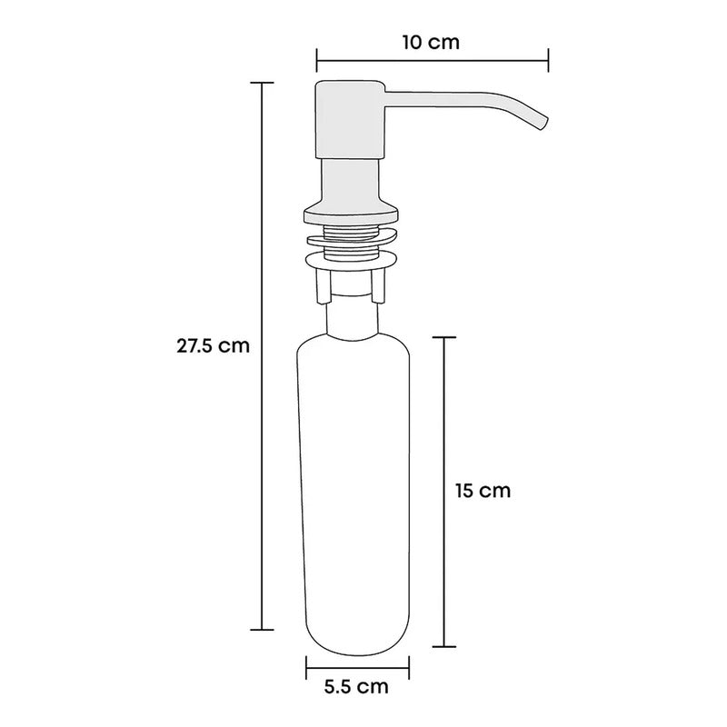 Combo Lavaplatos 60*45cm+grif.extraible+dispensador Y Acc