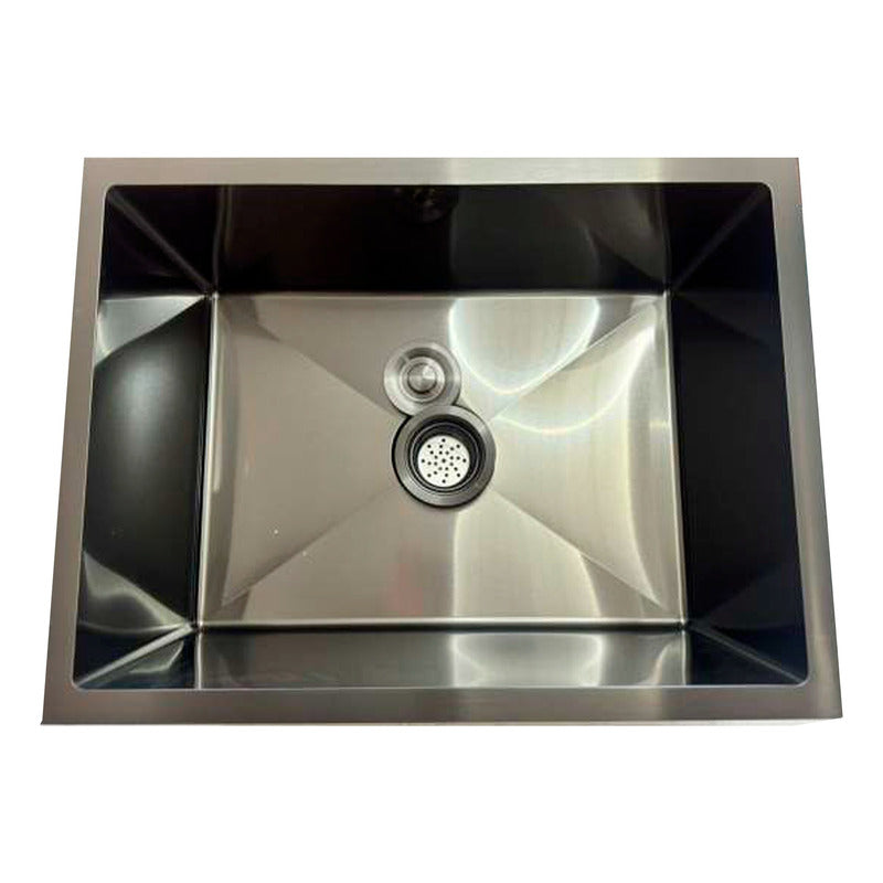 Lavaplatos En Acero Plateado Satinado 60*45cm + Accesorios