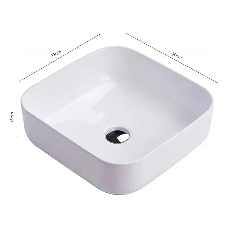 Lavamanos Ceramica Blanco 39*39*13cm