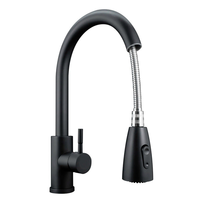 Llave Griferia Extraible Negra Lavaplatos
