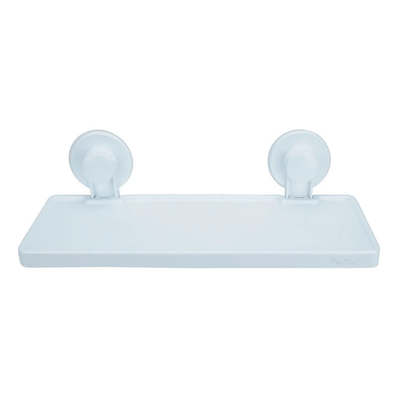 Repisa Organizadora Para Baño Con Ventosa Blanco