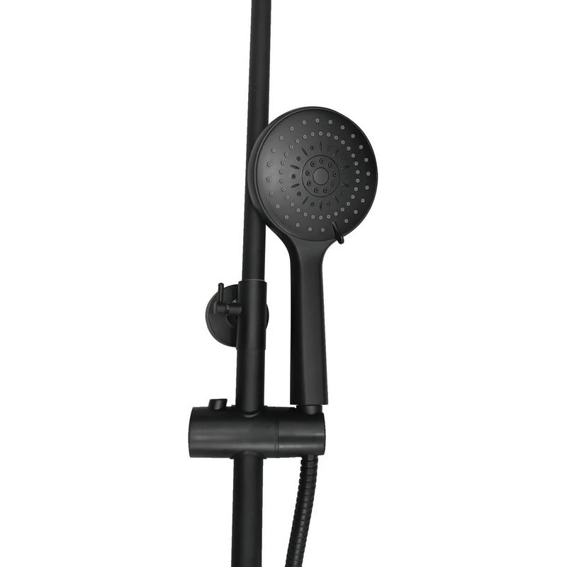 Columna De Ducha Baño Alta Negro Mate