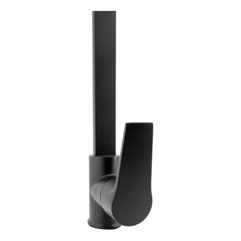 Griferia Lavaplatos Monocontrol Alta Negro Mate 360
