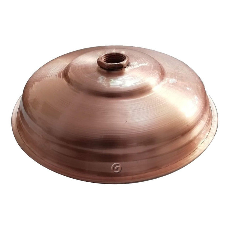 Ducha Vintage Cobre Natural 20cm Con Tubo