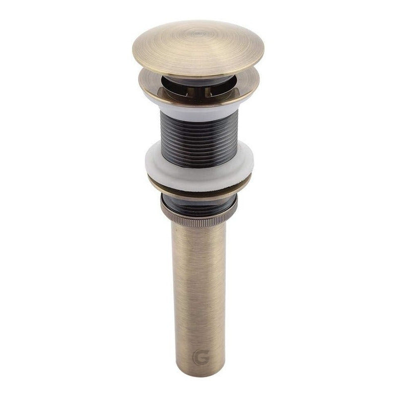 Desagüe De Push Para Lavamanos Bronce Vintage