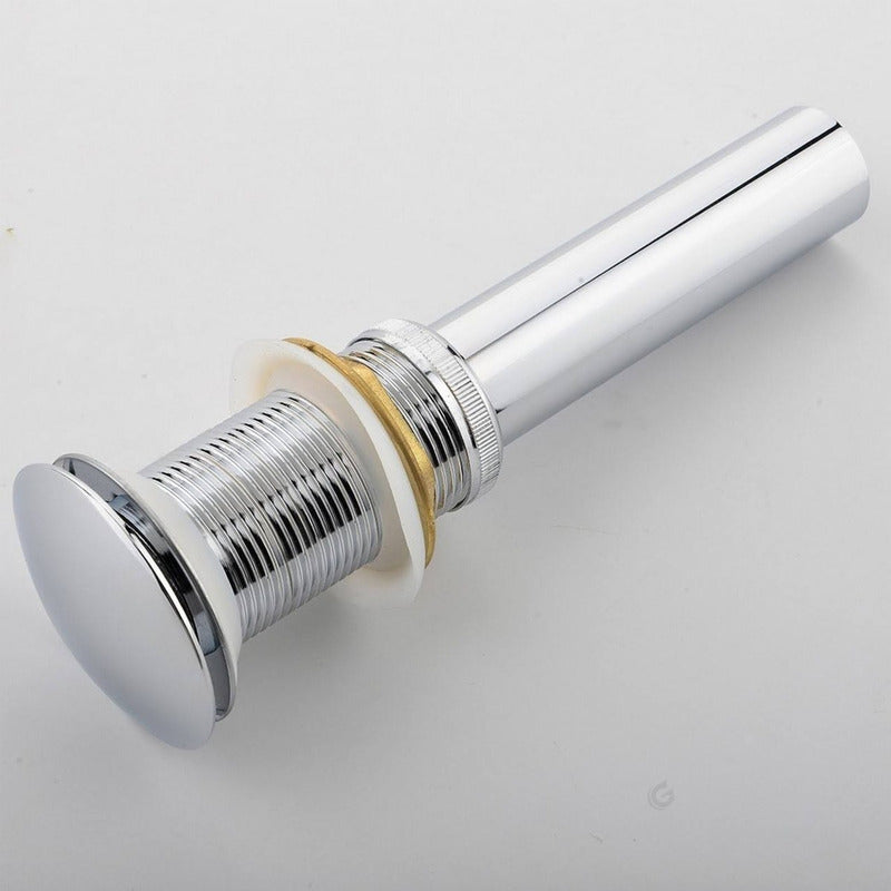 Desagüe De Push 20cm Sin Rebose Cromado