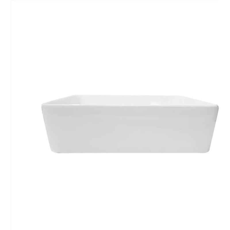 Lavamanos Rectangular De Sobreponer Blanco 48*37cm