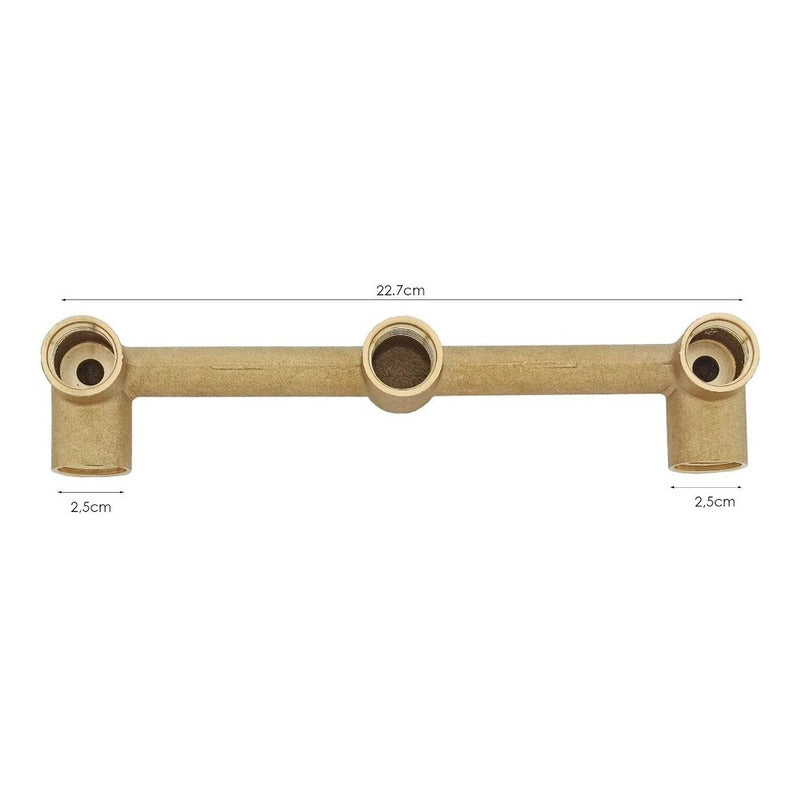 Cuerpo En Bronce Para Mezclador 8 Pulgadas A Muro