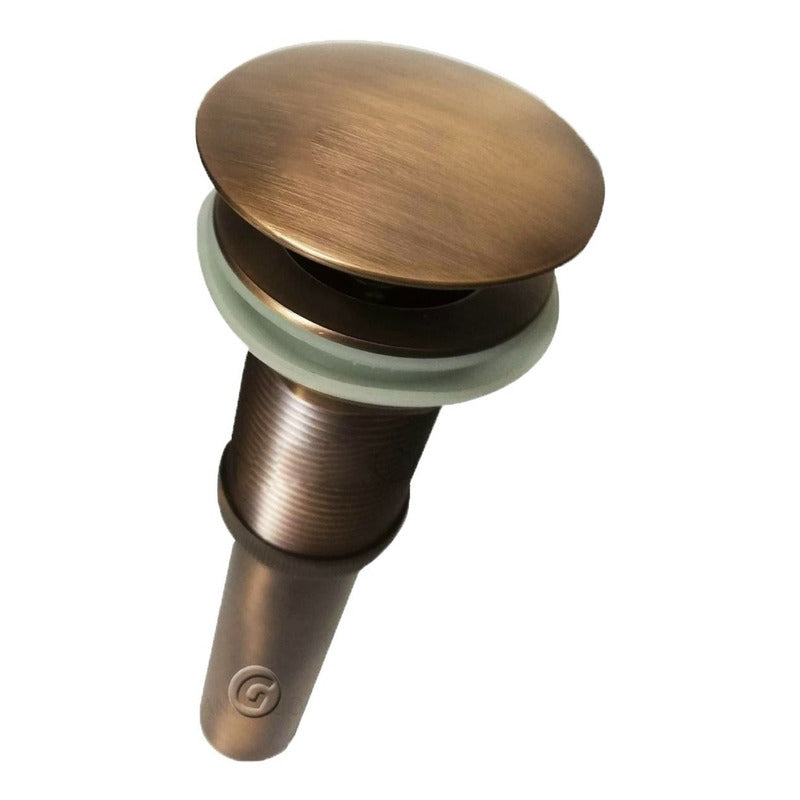 Desagüe Push Vintage De Lavamanos Bronce Antiguo