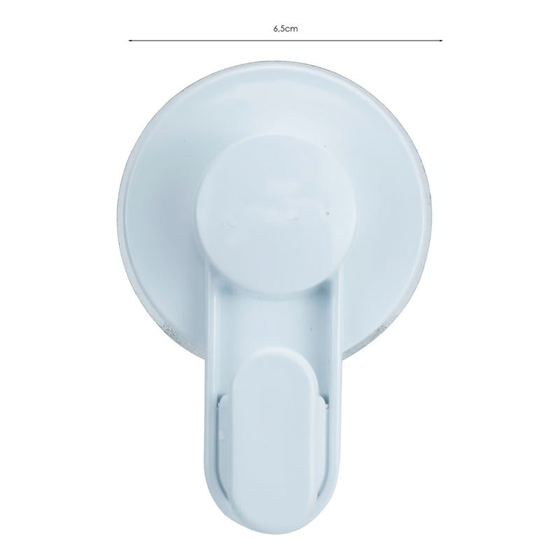Perchero Ventosa Súper Adherente Para Baño Color Blanco