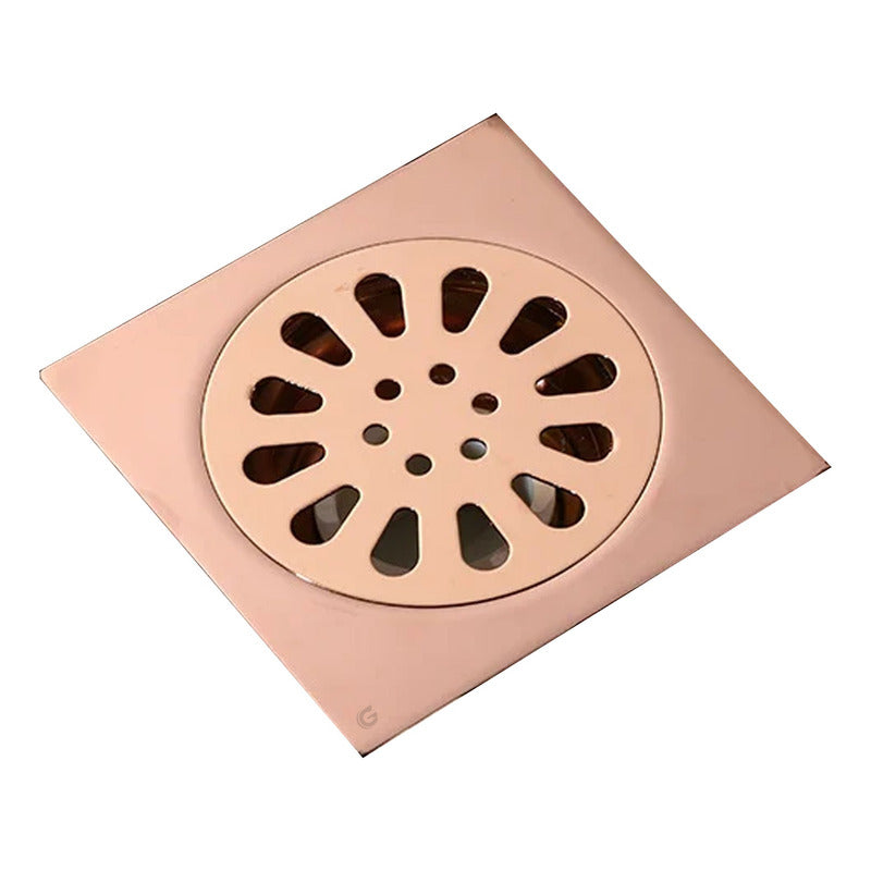 Rejilla De Piso 10 X 10cm Cobre Vintage