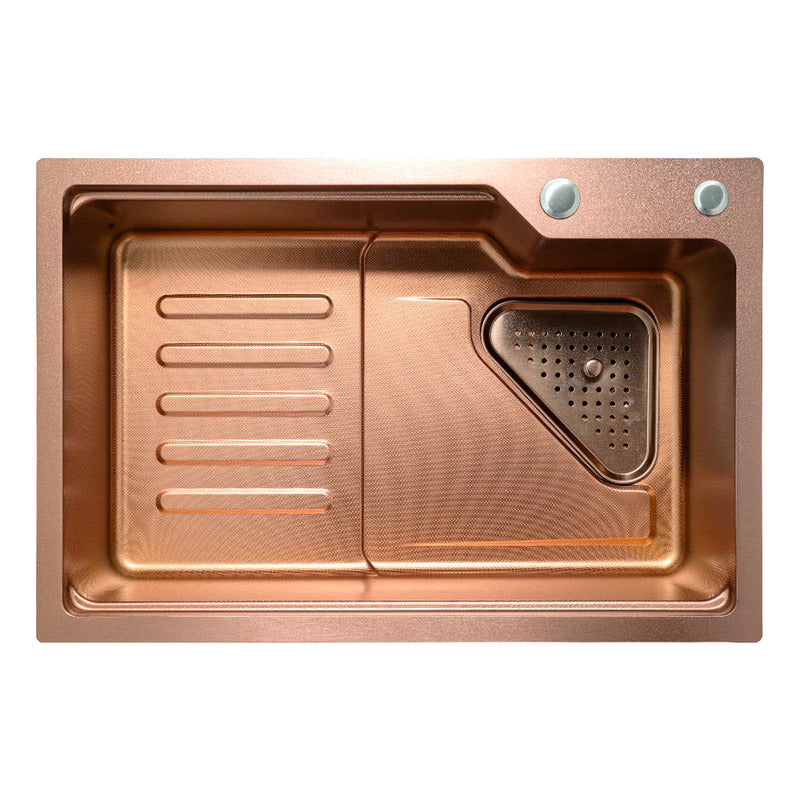 Lavaplatos Acero 304 Rose Sistema De Riel 68x45cm+accesorios