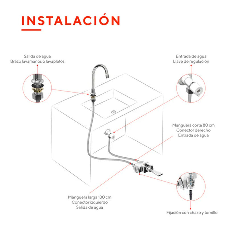 Válvula De Pedal De Alto Tráfico. Llave De Pedal Industrial
