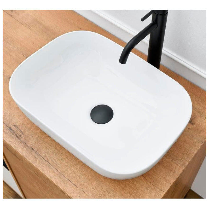 Lavamanos Porcelana De Sobreponer Rectangular 400x300x140