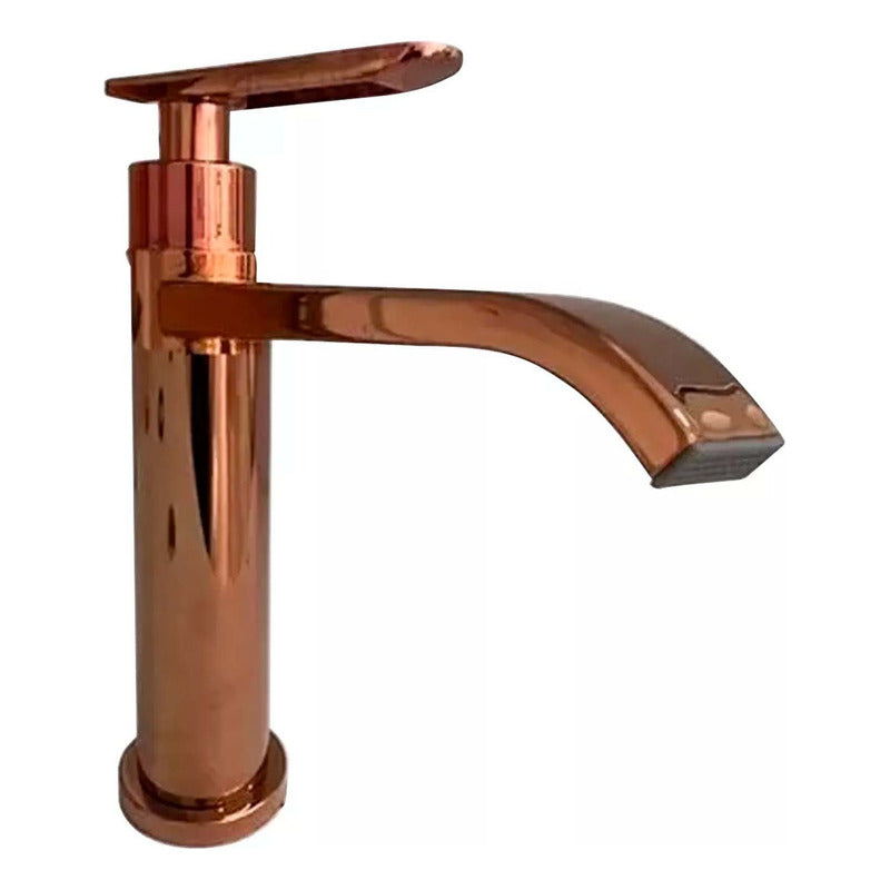 Grifería Monocontrol Lavamanos Agua Fría Vintage Rose Gold