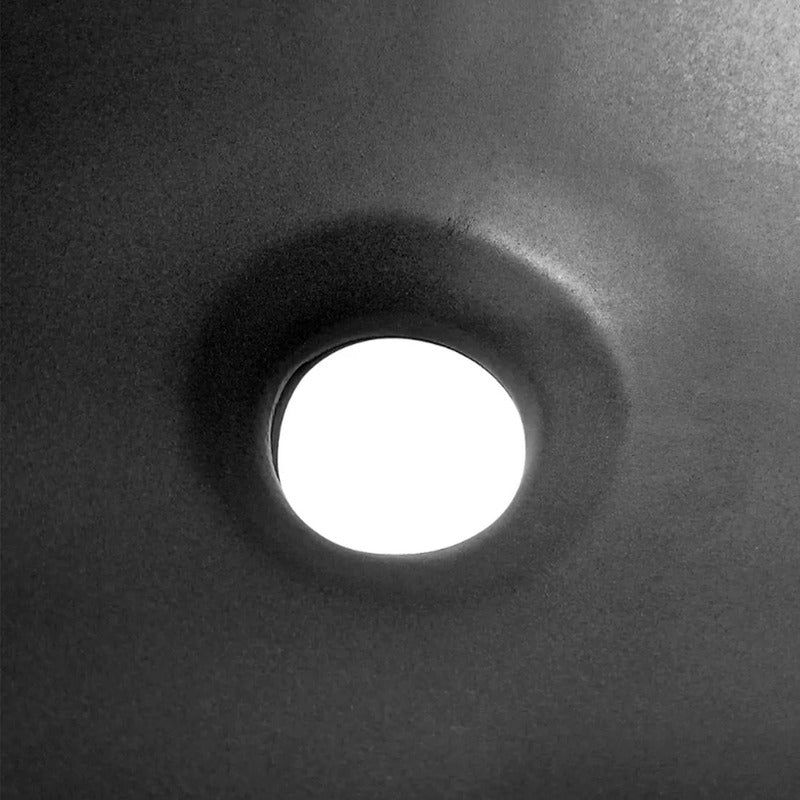 Lavamanos De Sobreponer Redondo Negro 32x32cm