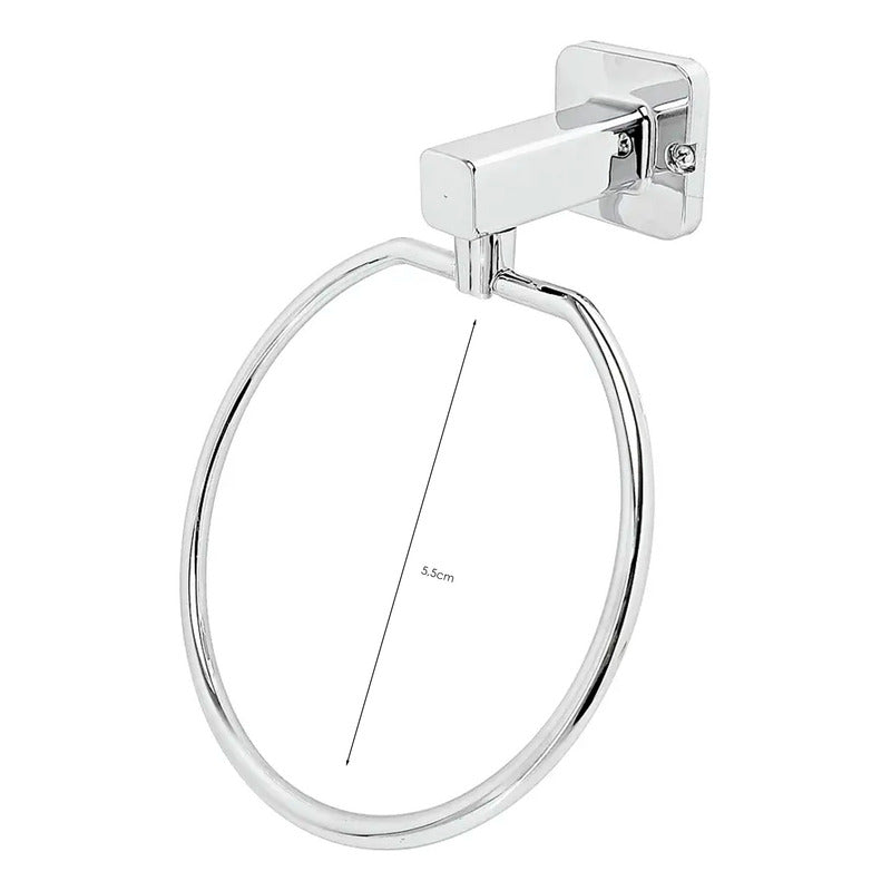 Juego Accesorios Baño 6 Piezas Cromo