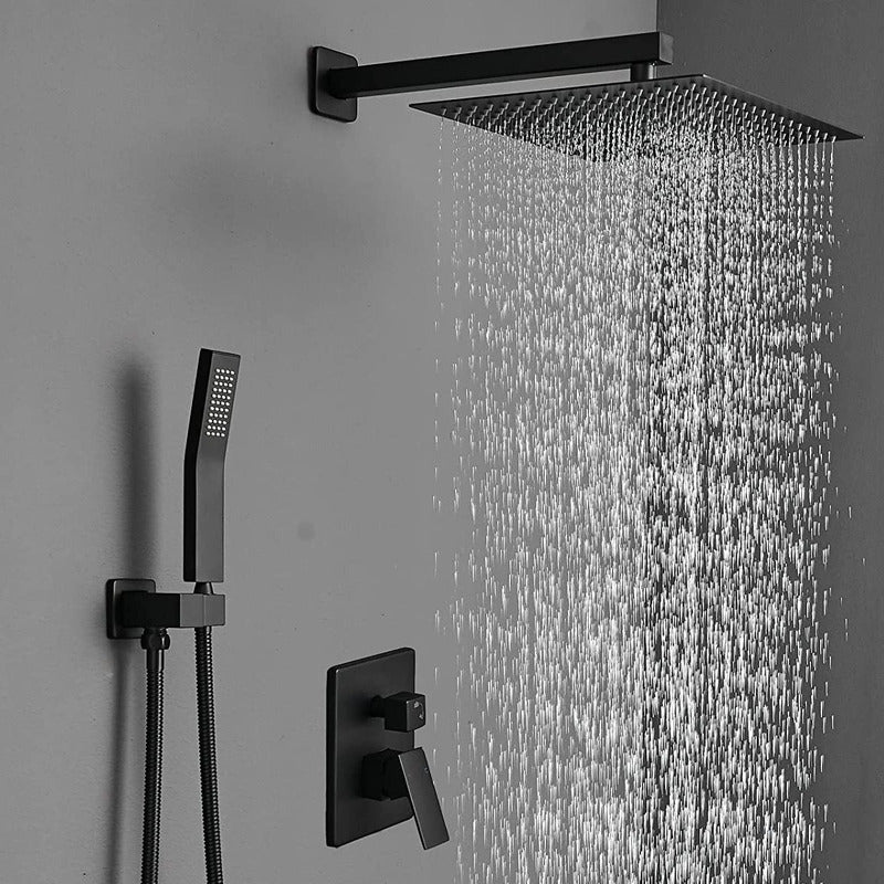 Ducha Cuadrada De 6 Pulgadas Negro Vintage