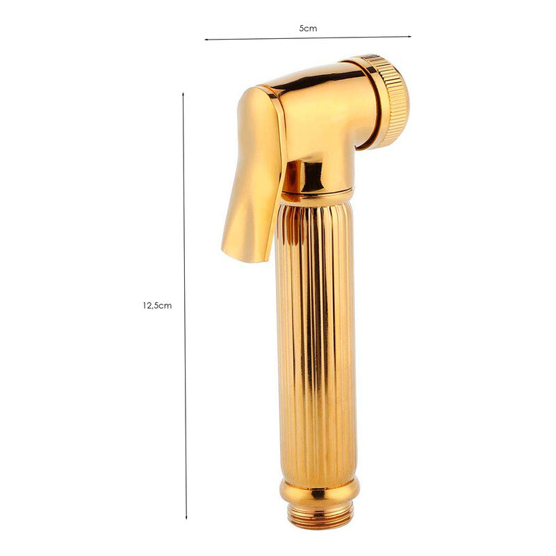 Bidet De Ducha/baño Dorado En Zamak