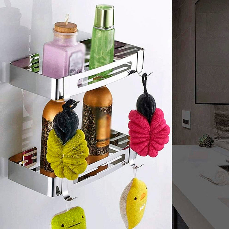 Repisa Para Baño En Acero Rectangular