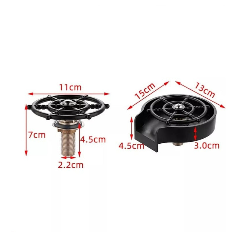 Barra De Cocina Lavavasos Automatico Limpieza Rapida
