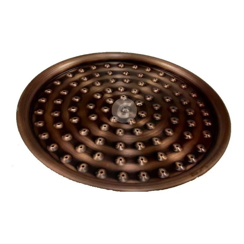 Ducha Vitage Cobre Antiguo 14cm Y Registro De Ducha