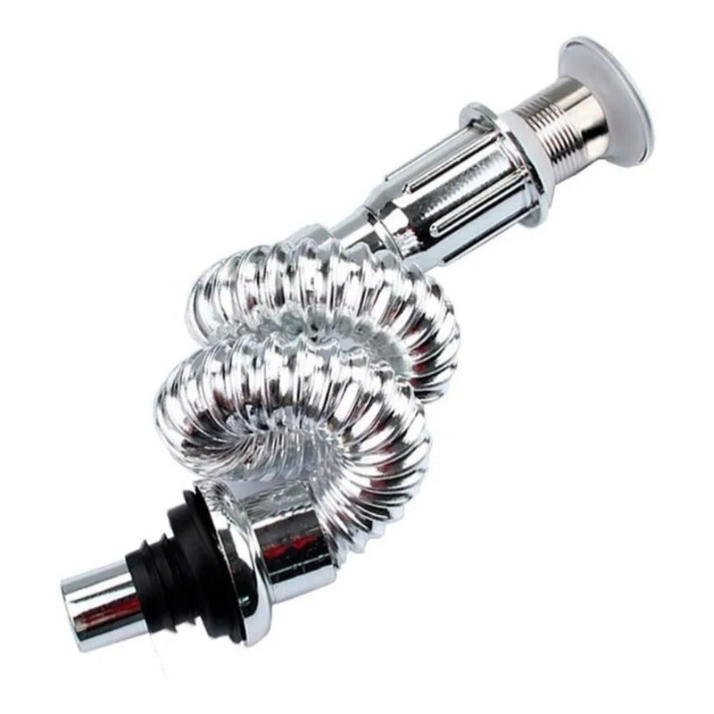 Desagüe Para Lavamanos Plegable Tipo Push Con Tapón