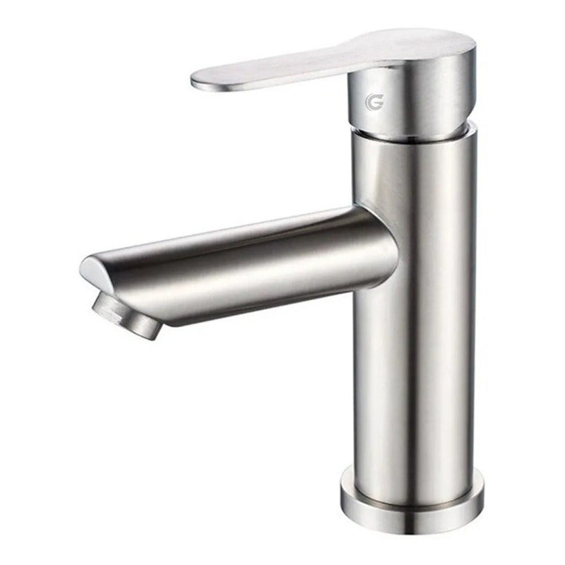 Grifería Monocontrol Lavamanos Baja En Acero Inox.304