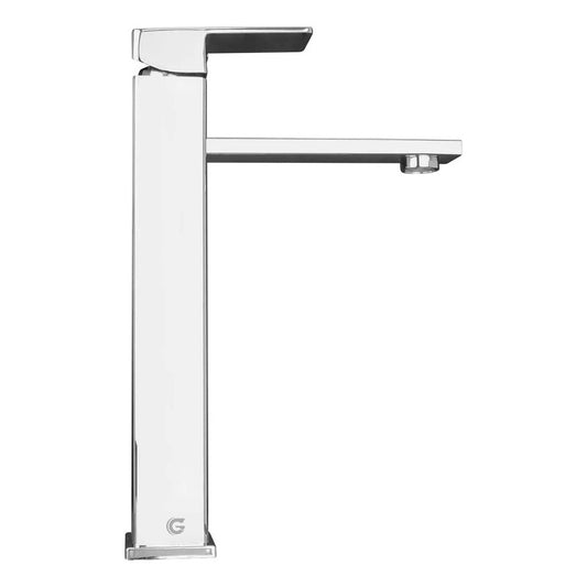 Grifería Lavamanos Monocontrol Alta De Lujo Metálica Cromada