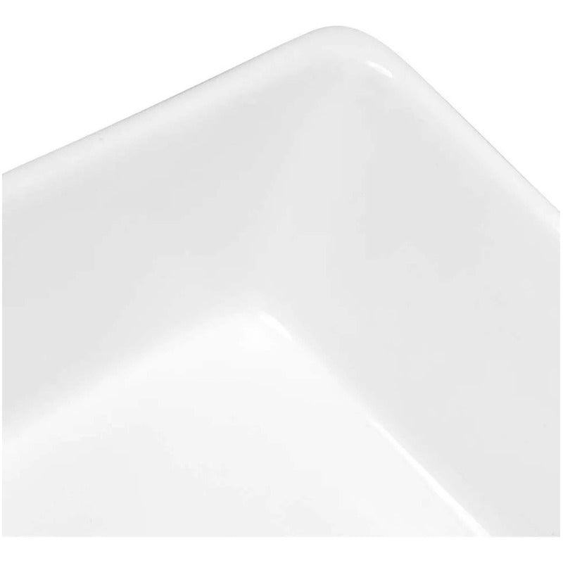 Lavamanos En Cerámica De Sobreponer Cuadrado Blanco 39*39