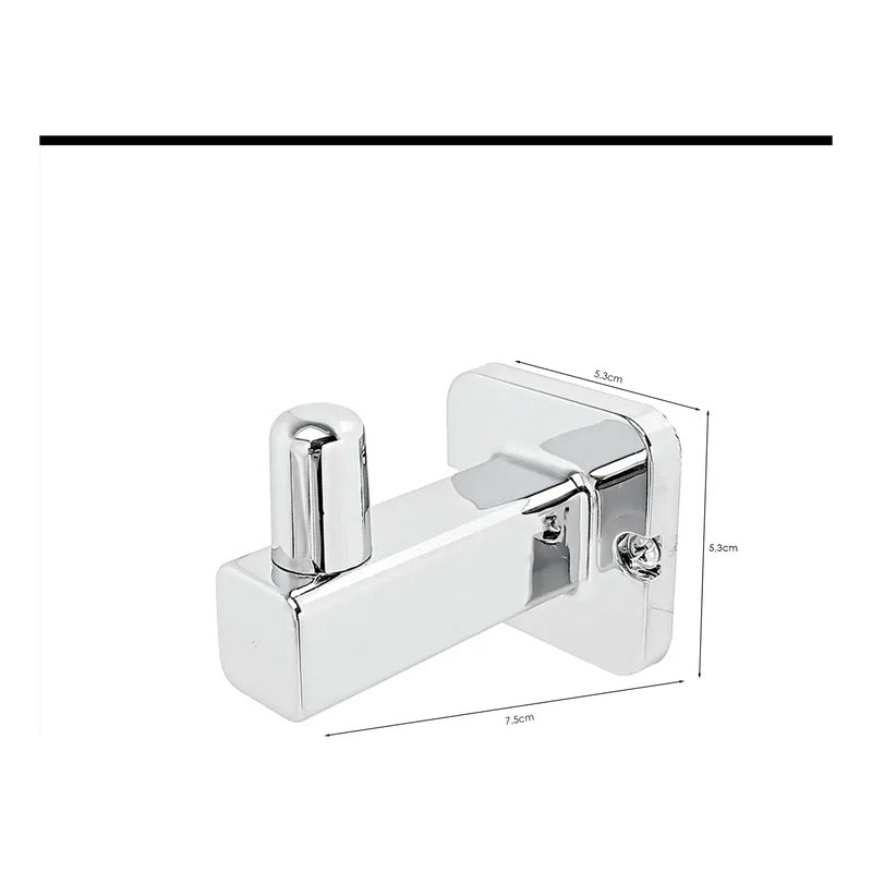 Juego Accesorios Baño 6 Piezas Cromo