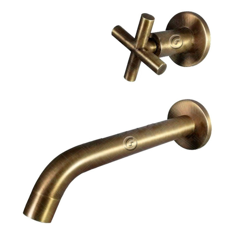 Griferia Pared Vintage Bronce Antiguo (agua Fria)