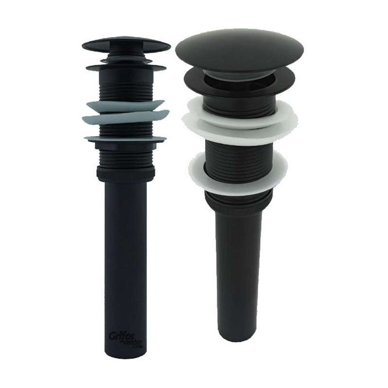 Desagüe De Push Lavamanos Negro