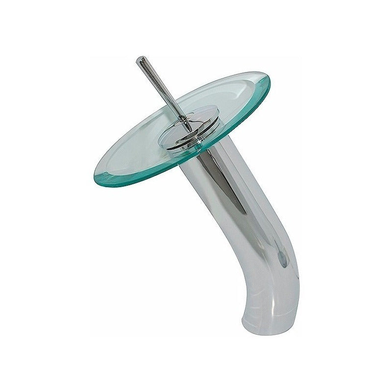 Griferia Monocontrol Cascada Cristal Alta.