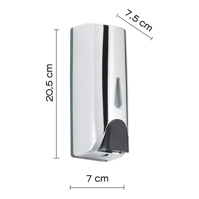 Dispensador De Jabón Baño Cromado 300ml