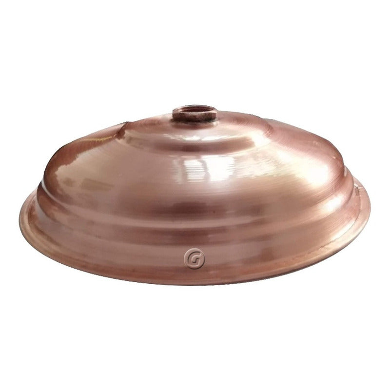 Ducha Vintage Cobre Natural 30cm Con Tubo