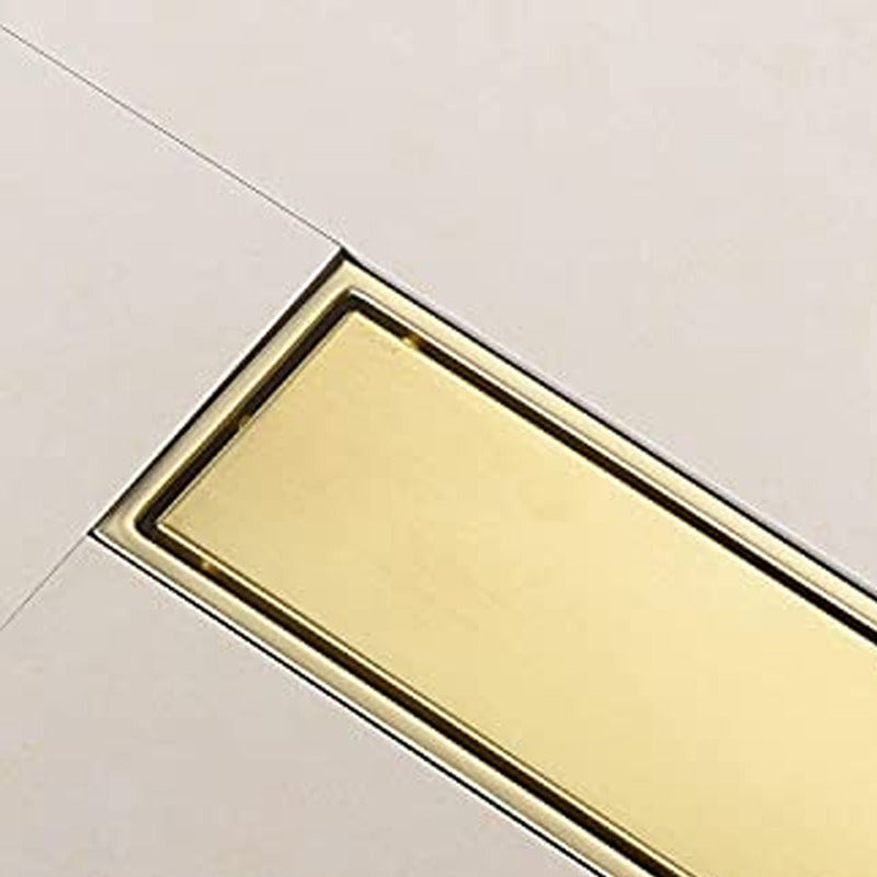 Rejilla De Piso 40x10cm Troya Vintage Gold