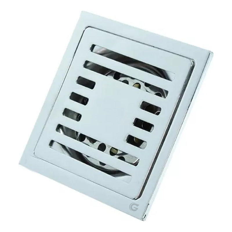Rejilla De Piso Cuadrada 10 X 10cm Acero Inox.