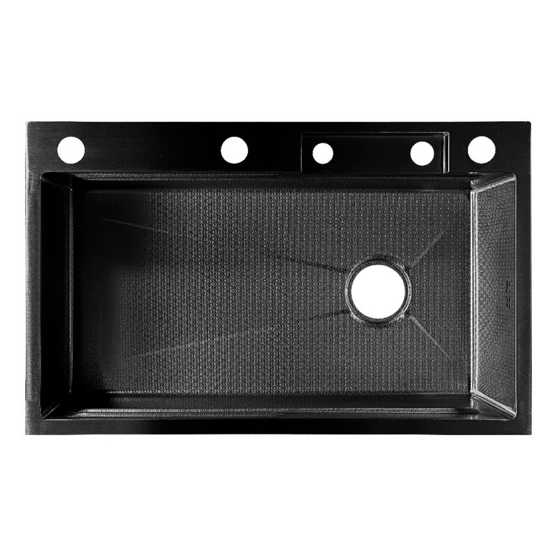 Lavaplatos Inteligente Negro 75x46cm+griferia Lluvia