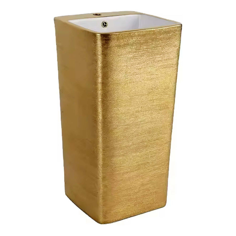 Lavamanos En Pilon Oro Cuadrado 83x40cm