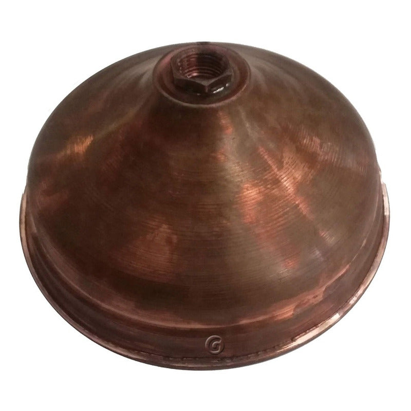 Ducha Circular Conica Vintage Cobre Antiguo 20 Cm