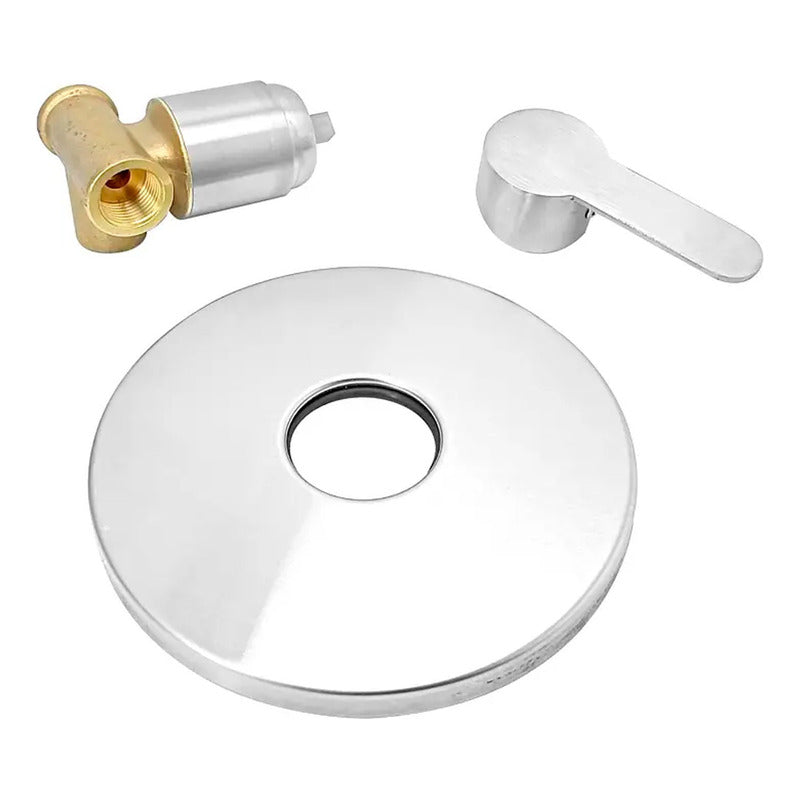 Mezclador Monocontrol Redondo Ducha Inox 304 15cm