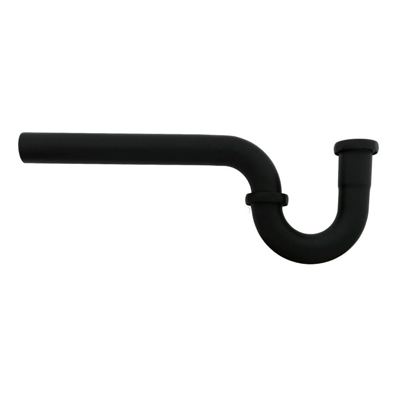 Sifón Rígido Negro Para Lavaplatos Zinc 1 1/4