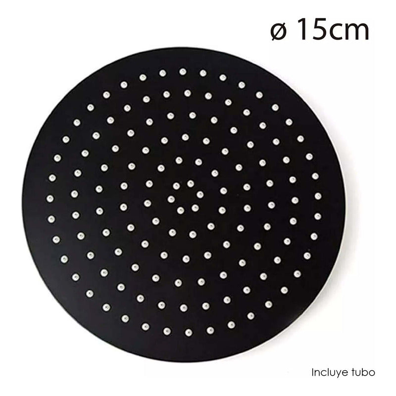 Kit Ducha Redonda 15cm+tubo+registro Manija Ducha Industry
