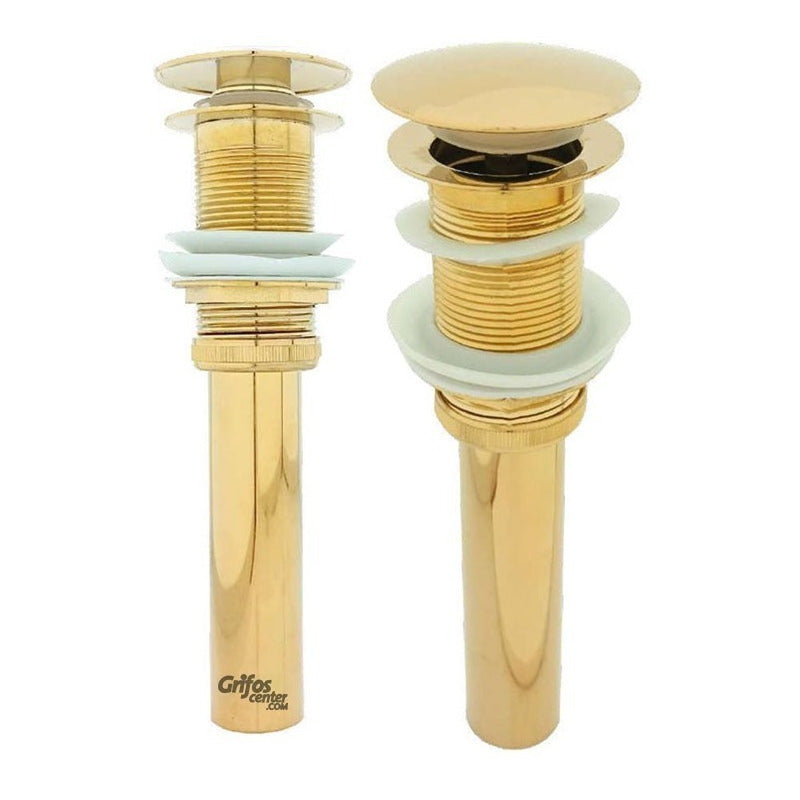 Desagüe De Push Lavamanos Dorado