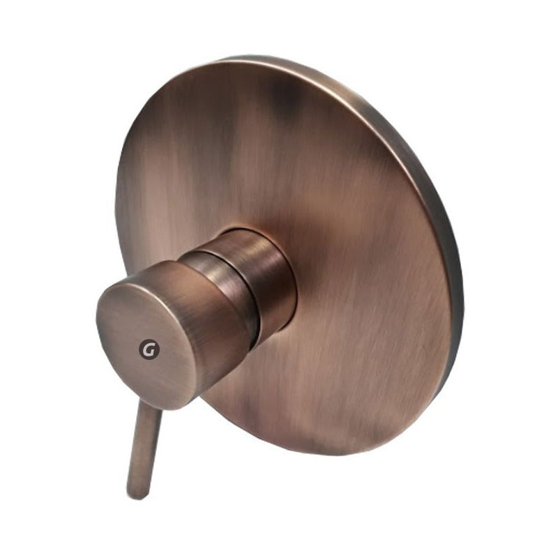 Mezclador Ducha Monocontrol Vintage Acabado Cobre Antiguo