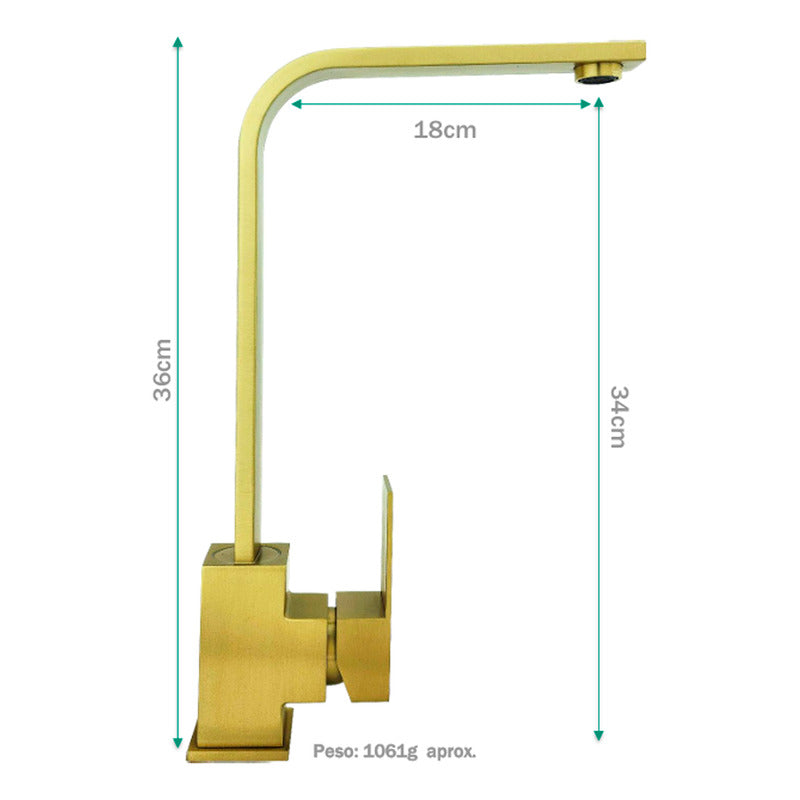 Combo Lavaplatos Doble 77*45cm+griferia Lvp Oro L Cepillado