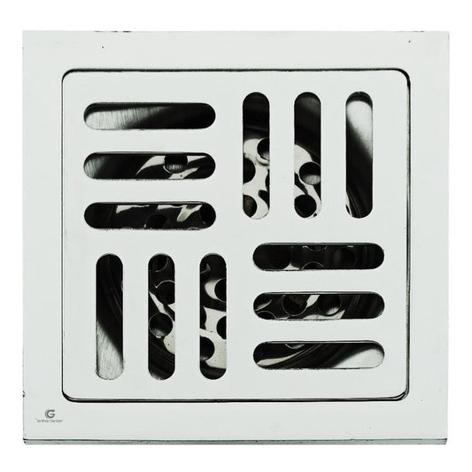 Rejilla De Piso Cuadrada Bronce Antirretorno Tri-line