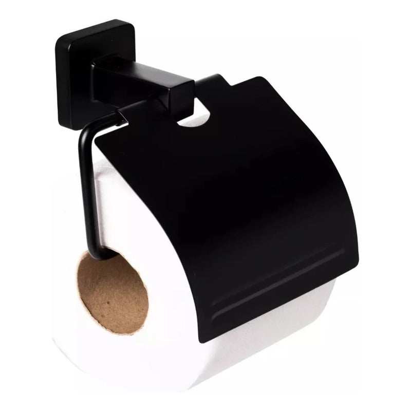 Juego De Accesorios Para Baño Negro Mate